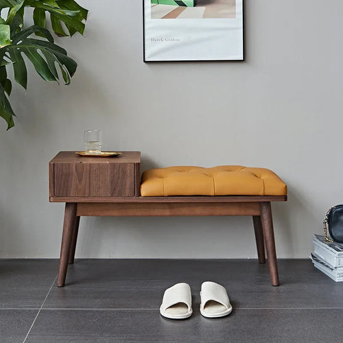 tabourets à langer nordiques avec rangement design moderne - vue 3 sur 5