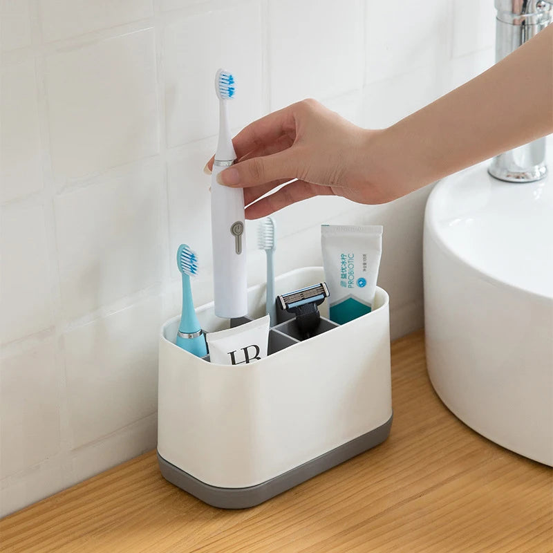 organisateur multifonction pour brosse à dents et accessoires de bain - vue 3 sur 8