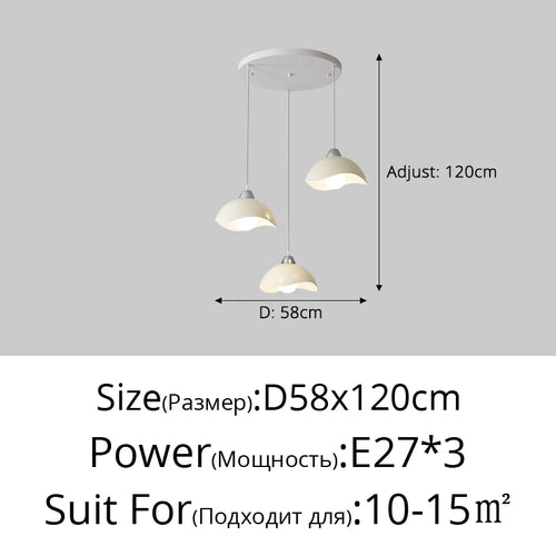 Eleganter LED-Kronleuchter im nordischen Stil für die stilvolle Inneneinrichtung - vue 10 sur 13