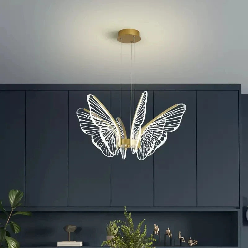 suspension papillon moderne pour décoration intérieure élégante - vue 4 sur 10