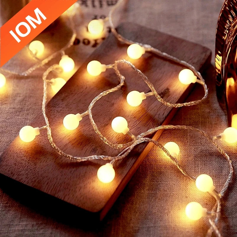 guirlande lumineuse led 10 m pour mariage jardin et décoration extérieure - vue 2 sur 9