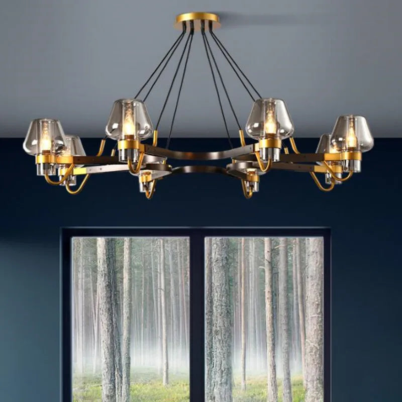 Suspension LED en verre post-moderne - vue 5 sur 18