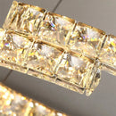 lustre nordique en cristal acier inoxydable miroir led intérieur