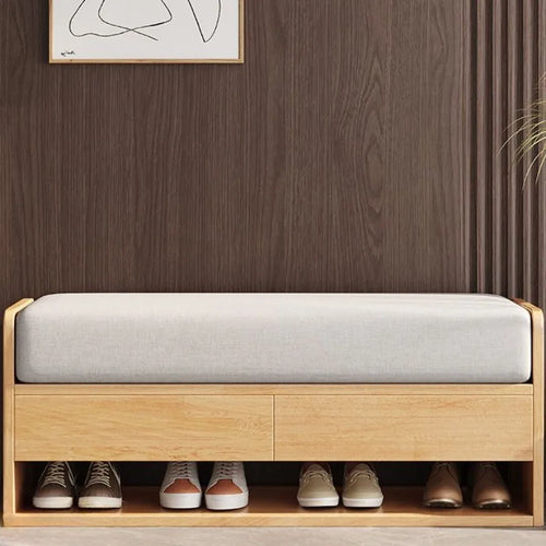 tabouret à langer nordique en bois avec rangement intégré