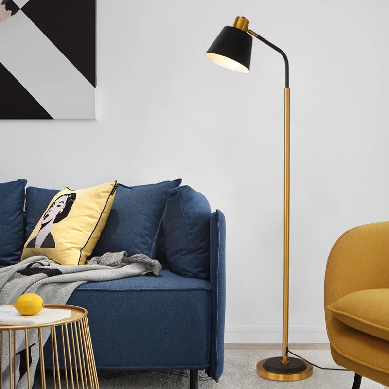 lampadaire nordique créatif avec interrupteur à pied décoratif - vue 4 sur 8