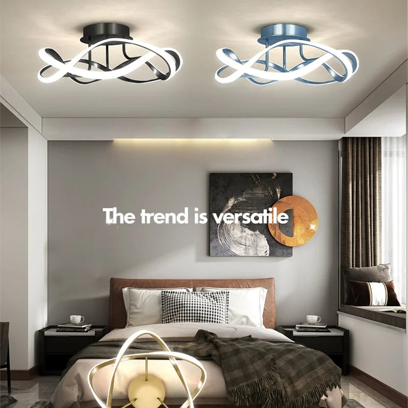 Plafonnier LED modernes pour salon salle à manger couloir chambre cage à oiseaux intérieur décor à la maison - vue 5 sur 10