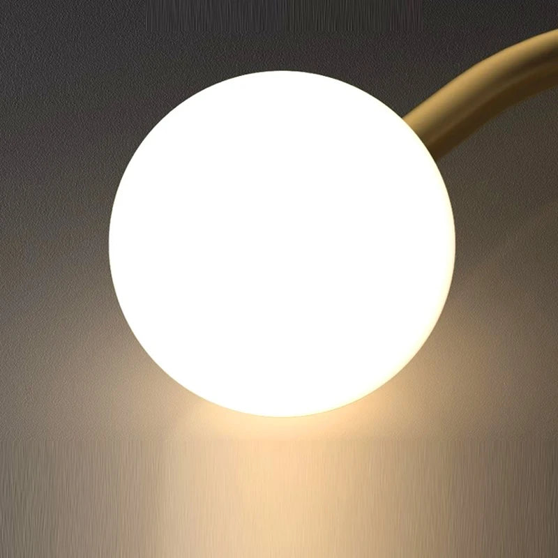 Suspension moderne led design dorée