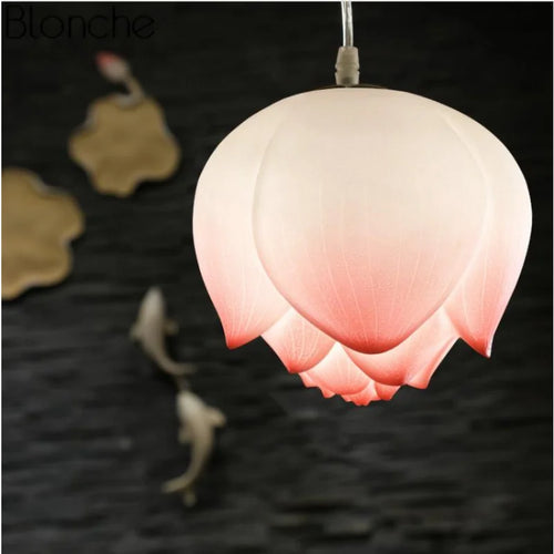 Retro-Pendelleuchte Lotusblume LED - vue 7 sur 22