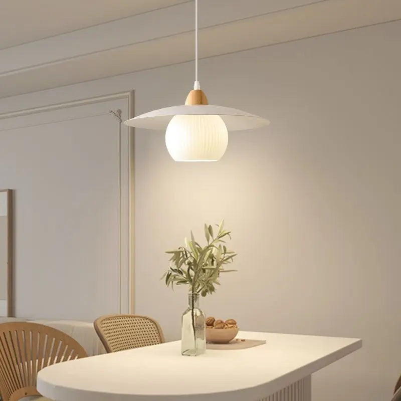 suspension nordiques led en bois massif pour restaurant
