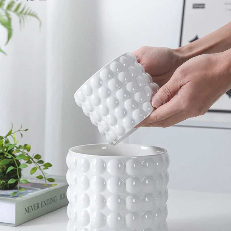 pots en céramique pour plantes succulentes style européen intérieur