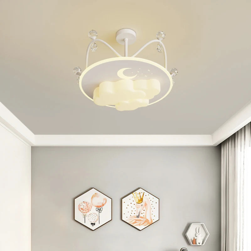 lampe créative en cristal pour chambre de princesse moderne - vue 6 sur 21