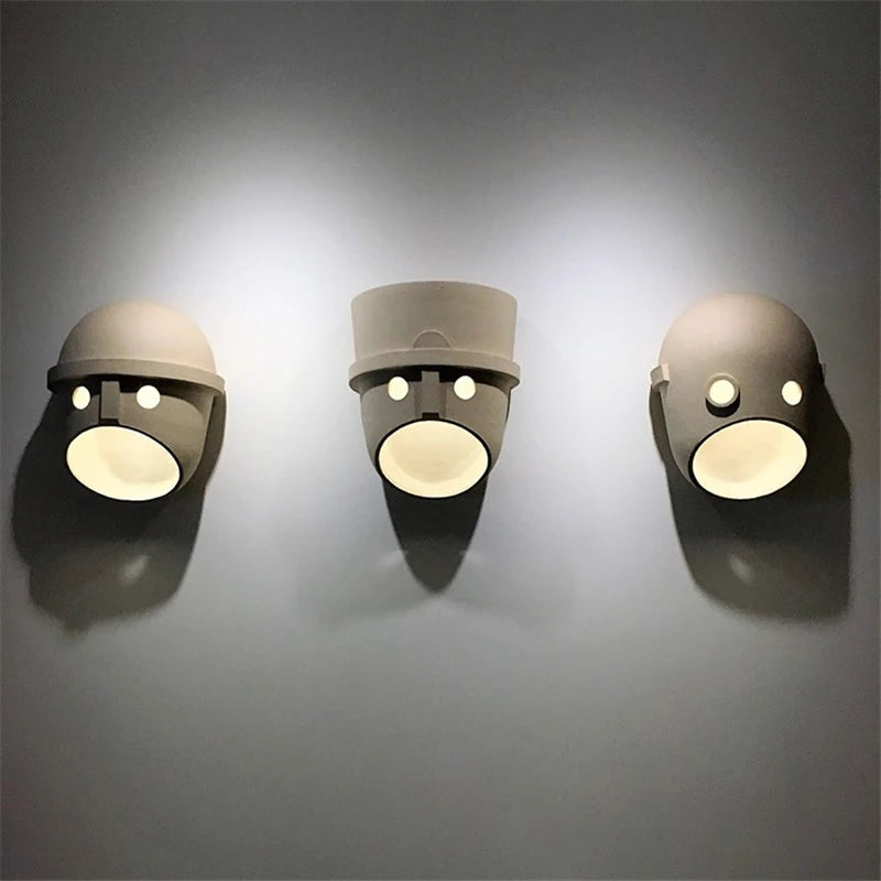 applique murale en résine avec éclairage décoratif créatif nordique - vue 3 sur 10