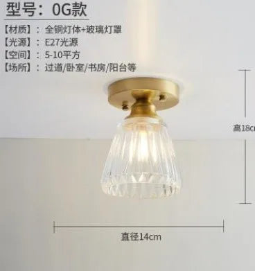 Nordische LED-Deckenleuchte Vintage aus Glas für modernes Interieur - vue 8 sur 18