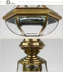 lustre de style rural américain en cuivre plein étanche