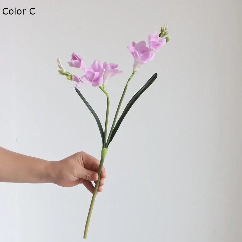 fleurs artificielles orchidées bouquet de mariage décoration élégante - vue 8 sur 9