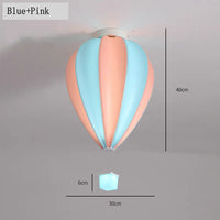 plafonnier ballon à air chaud design mignon avec télécommande
