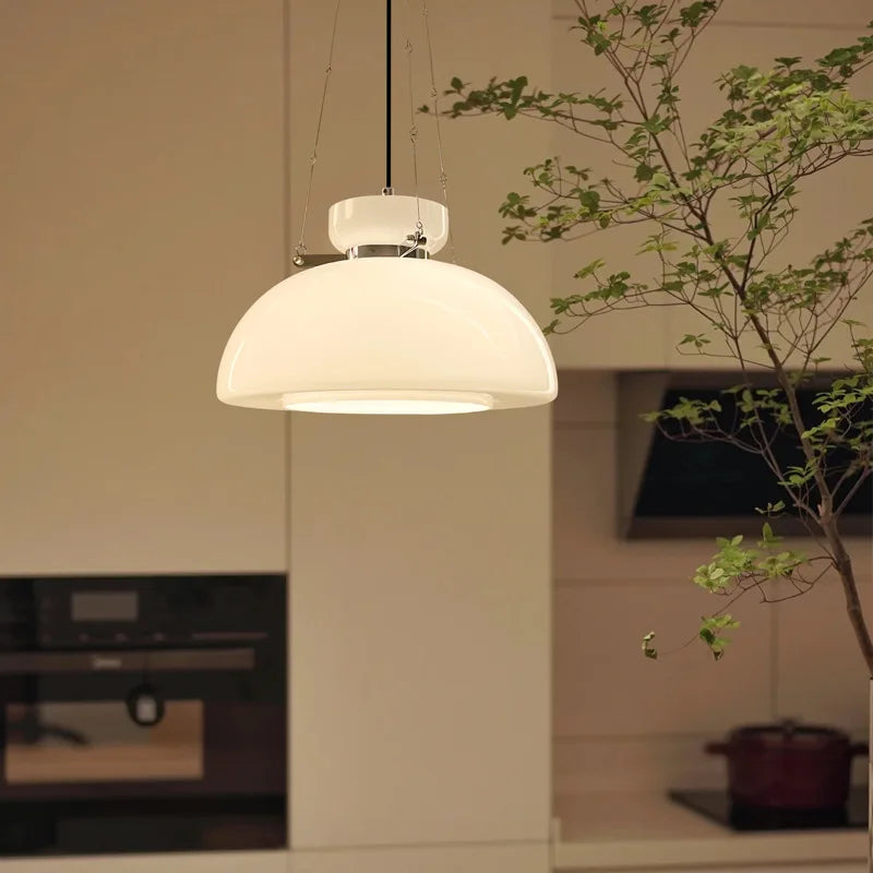 suspension LED style bauhaus médiéval pour restaurant rétro - vue 4 sur 7