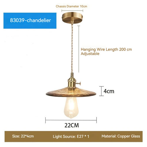 Moderne LED-Glas-Pendelleuchte für die Innendekoration - vue 13 sur 20