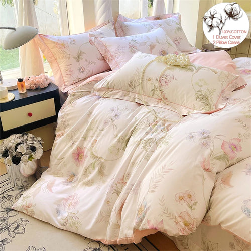 parure de lit en coton haute densité 3 pièces luxe