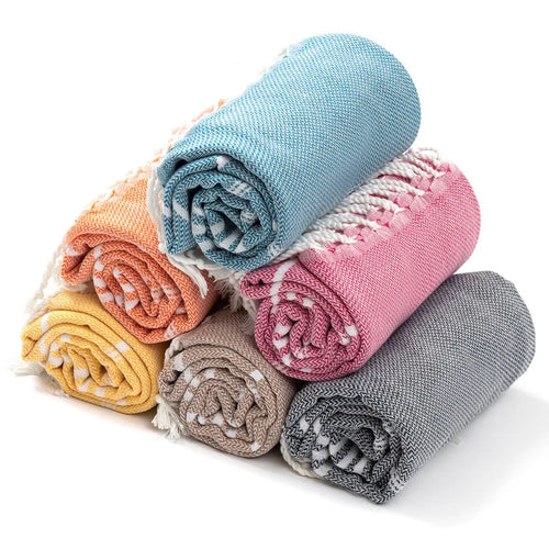 serviette de plage extra large coton séchage rapide - vue 5 sur 7