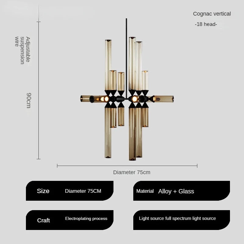 Tischlampe aus Glas im italienischen Design für moderne Räume - vue 18 sur 19