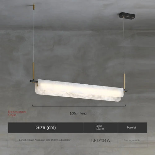 Kronleuchter aus echtem Marmor und Kupfer moderner Design-Leuchte