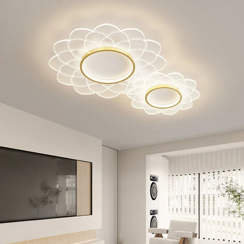 LED-Deckenleuchte Spot mit floralem Design aus Acryl für die Innendekoration - vue 5 sur 12