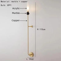 lampes suspendues en marbre et cuivre réglables nouvelle collection