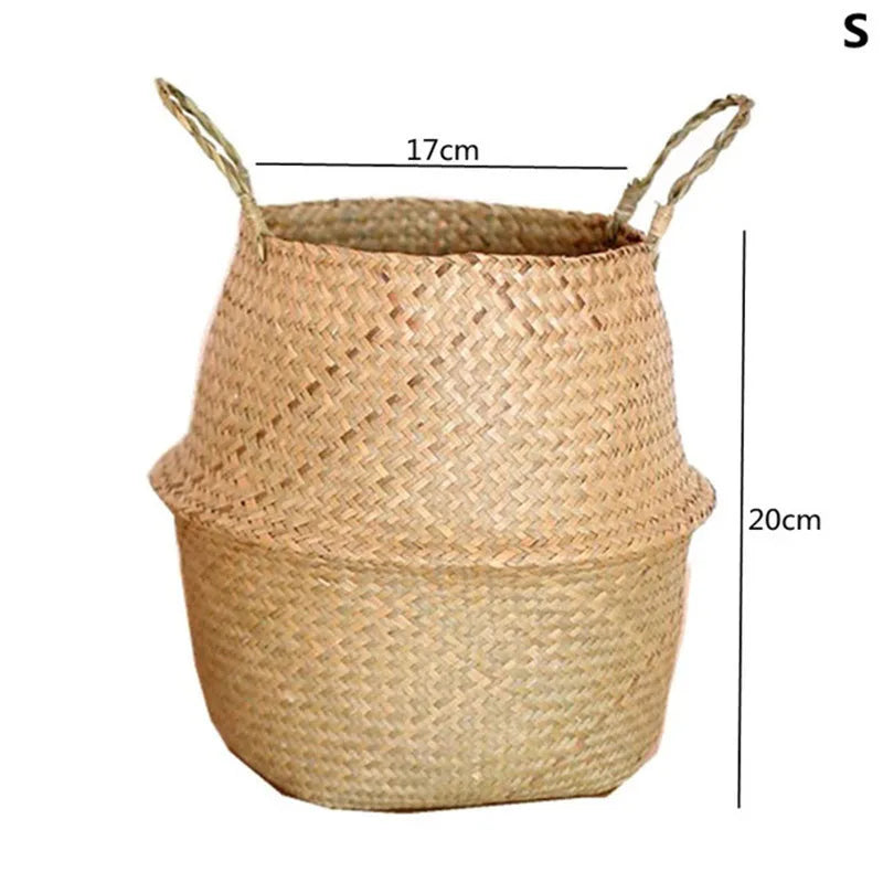 panier en paille pour plantes d'intérieur et d'extérieur - vue 27 sur 28