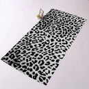 serviette de bain microfibre motif leopard vache enfant