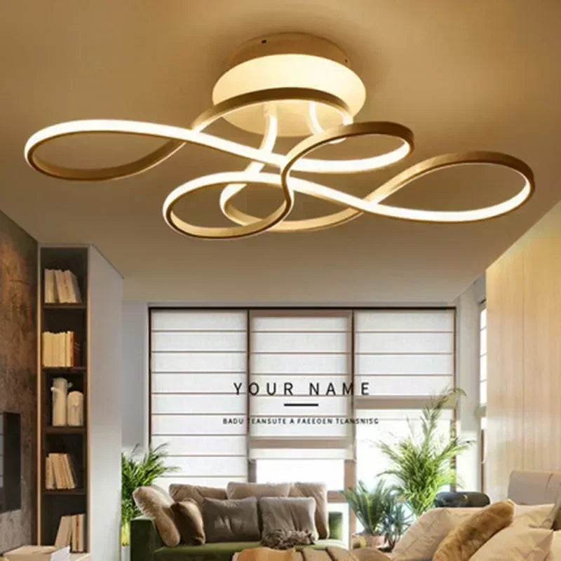 plafonnier moderne led pour décoration intérieure élégante et lumineuse - vue 3 sur 12