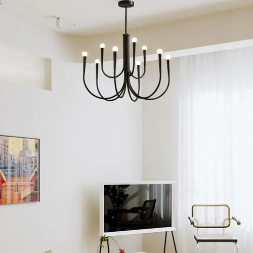 lustre style français doré led pour décoration de luxe