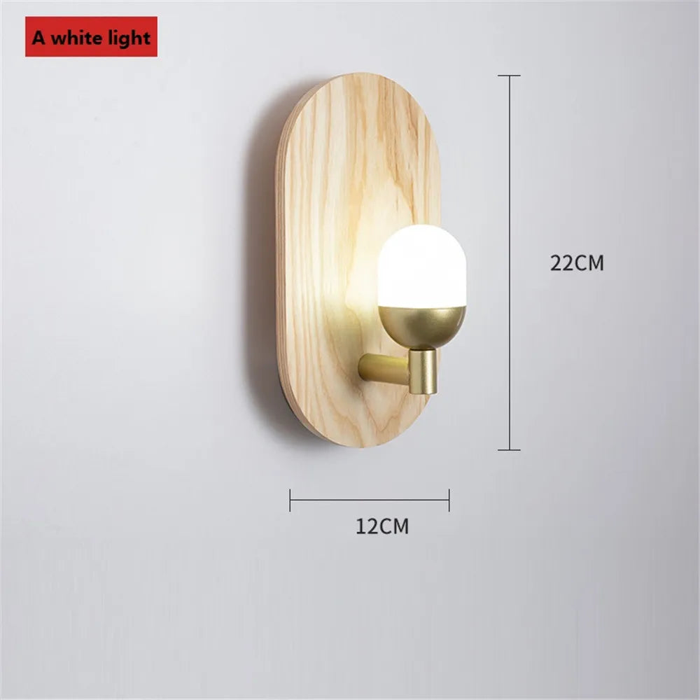 applique murale nordique en bois pour décoration intérieure moderne
