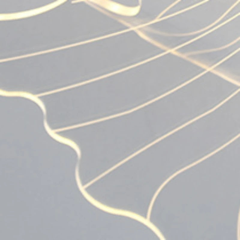 lustre à fleurs en acrylique design nordique créatif décor lumineux - vue 5 sur 6