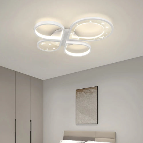 Kreative LED-Deckenleuchte Moderner Nordischer Kronleuchter Goldfarben - vue 3 sur 10