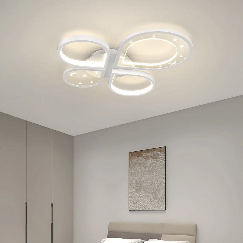 Kreative LED-Deckenleuchte Moderner Nordischer Kronleuchter Goldfarben - vue 3 sur 10
