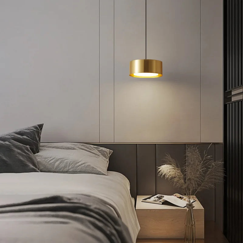 lustres led de chevet en laiton gradation 3 couleurs