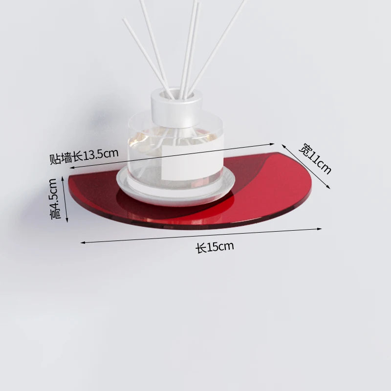 étagère flottante acrylique pour rangement invisible moderne - vue 19 sur 46