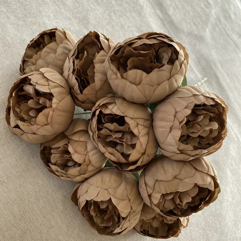 bouquet de pivoines artificielles pour mariage et décoration élégante - vue 10 sur 21