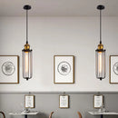 lampes suspendues industrielles vintage avec cage en fer