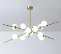 lustre led verre suspension or maison luminaire