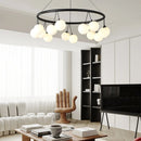 Moderner LED-Kronleuchter aus Glas für die Innendekoration