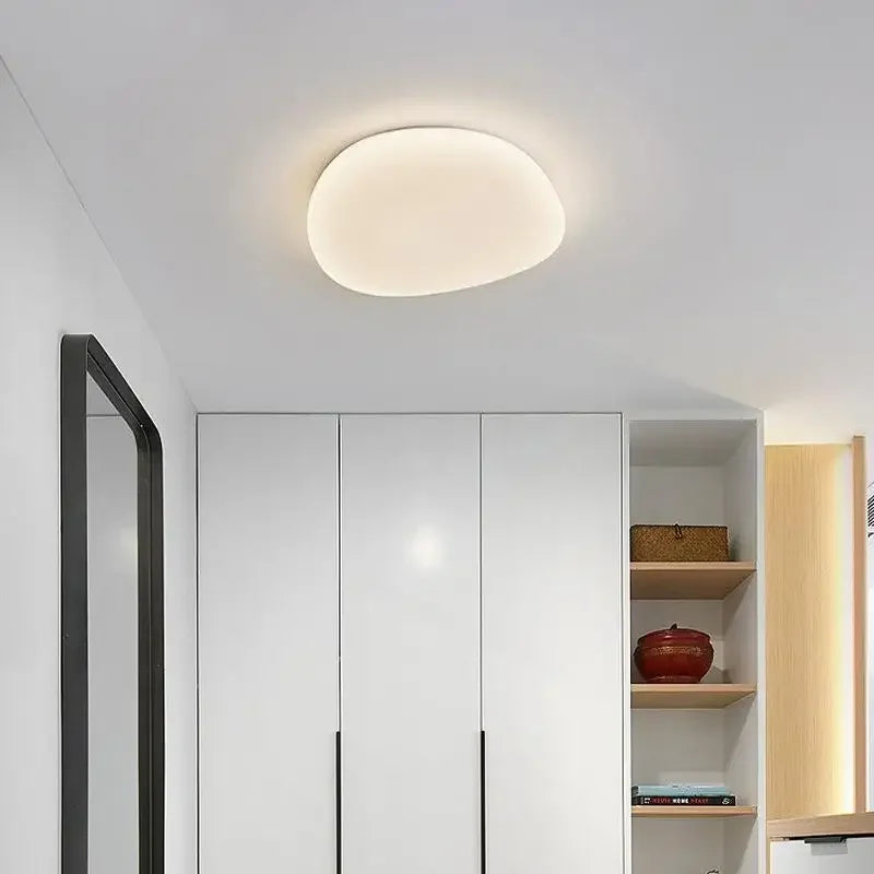 plafonniers led modernes nordiques en forme de galets pour intérieur - vue 7 sur 7