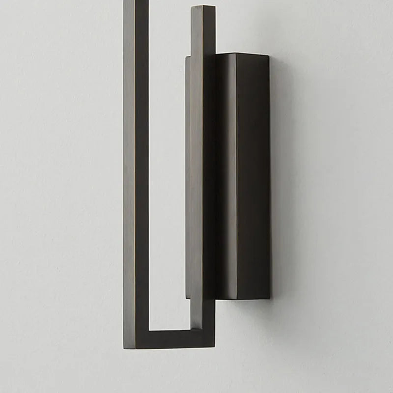 Minimalistische Wandleuchte aus Messing, dimmbar - vue 6 sur 8