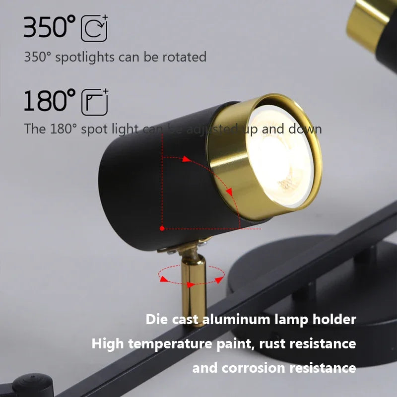 plafonnier led moderne à bande lumineuse décorative pour intérieur - vue 7 sur 21