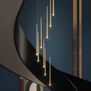 suspension rotative moderne pour escalier duplex hôtel villa