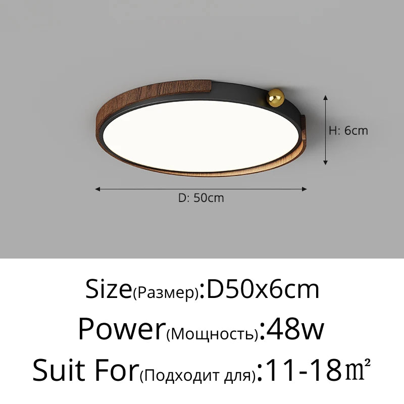 Moderner LED-Deckenleuchte im nordischen Design für den Innenbereich - vue 12 sur 12