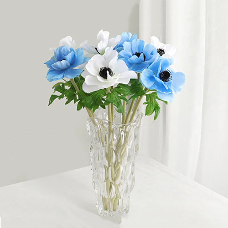 branche d'anémone fleurs artificielles décoration mariage table à domicile - vue 4 sur 12
