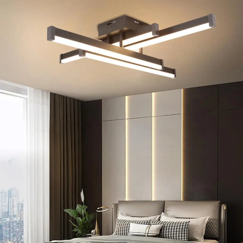 plafonnier moderne led monté en surface éclairage intérieur - vue 2 sur 7