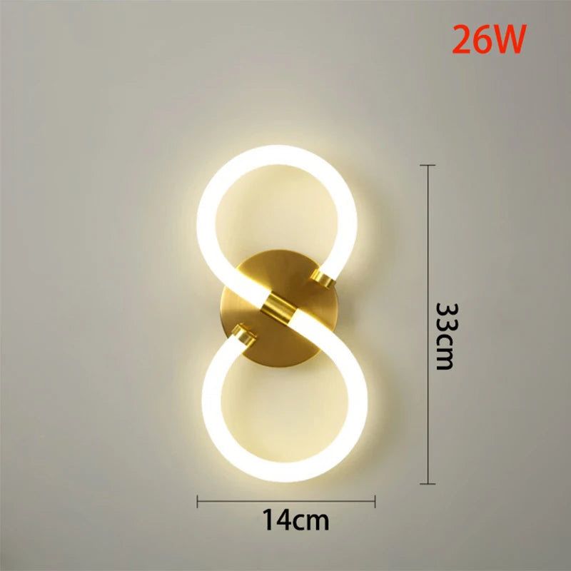 applique murale led en silice design moderne décoratif d'intérieur